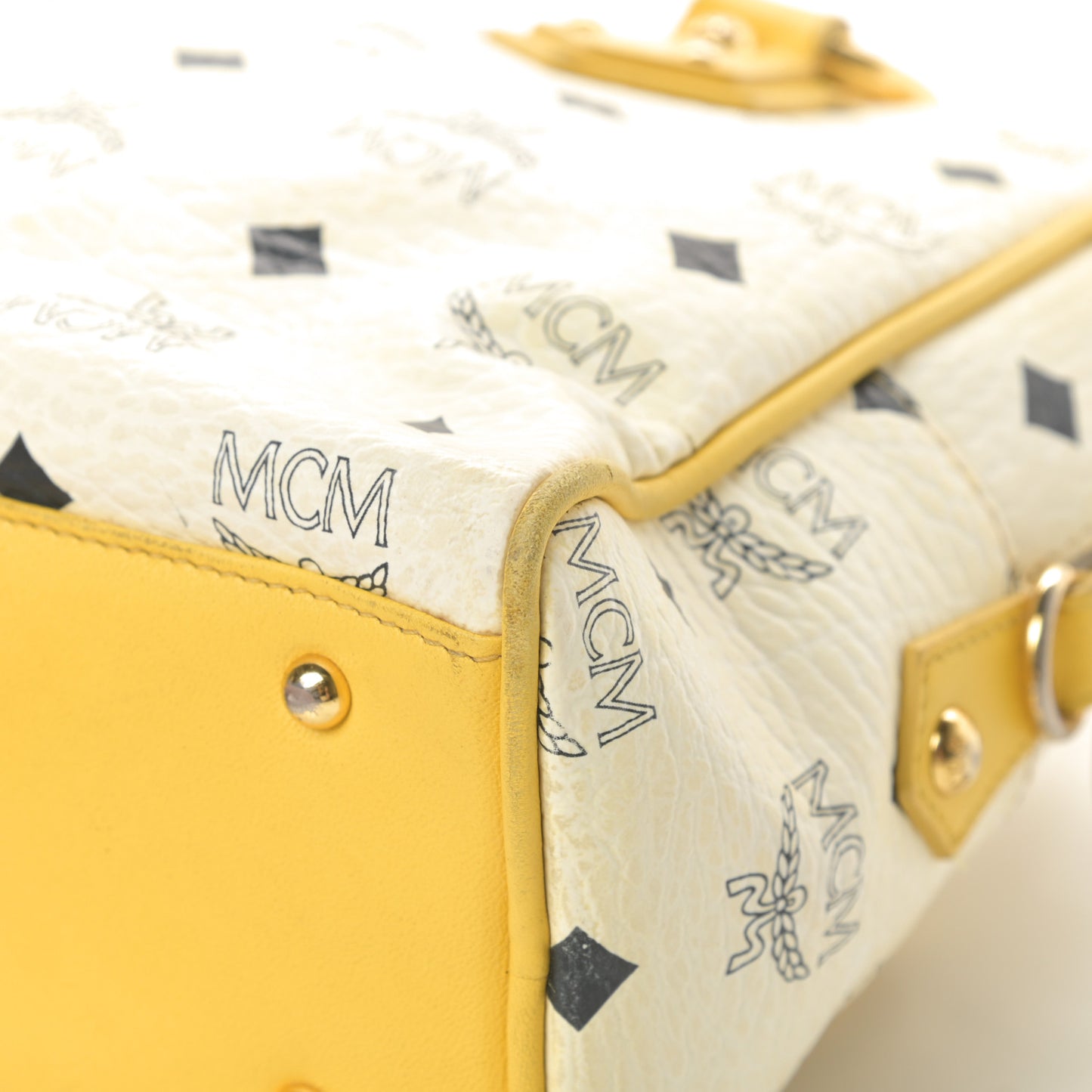 Visetos Satchel White Yellow