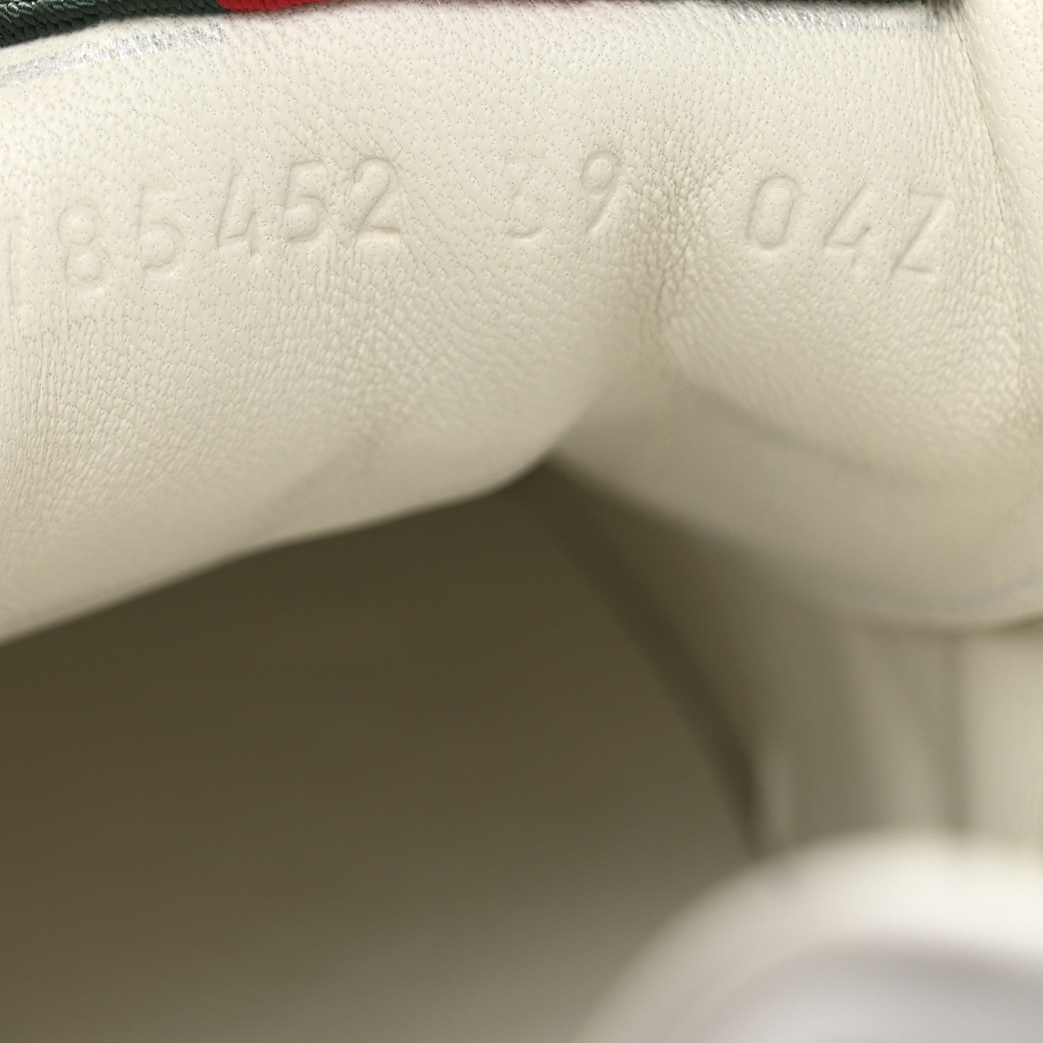 Gucci Calfskin GG Monogram Re-Web Womens Sneakers 39 White Beige Ebony 9 of 9