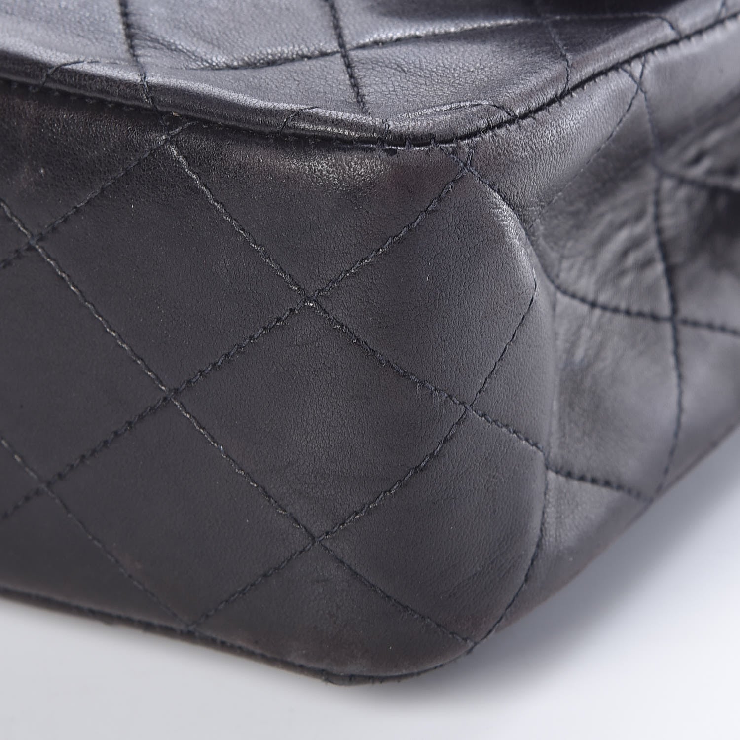 Chanel Lambskin Quilted Medium Double Flap Black 11 of 11