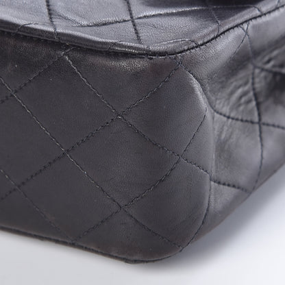 Chanel Lambskin Quilted Medium Double Flap Black 11 of 11