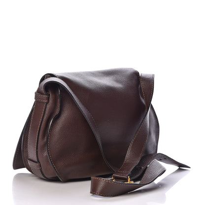 Chloe Calfskin Medium Marcie Round Crossbody Bag Coffee Shot 3 of 13