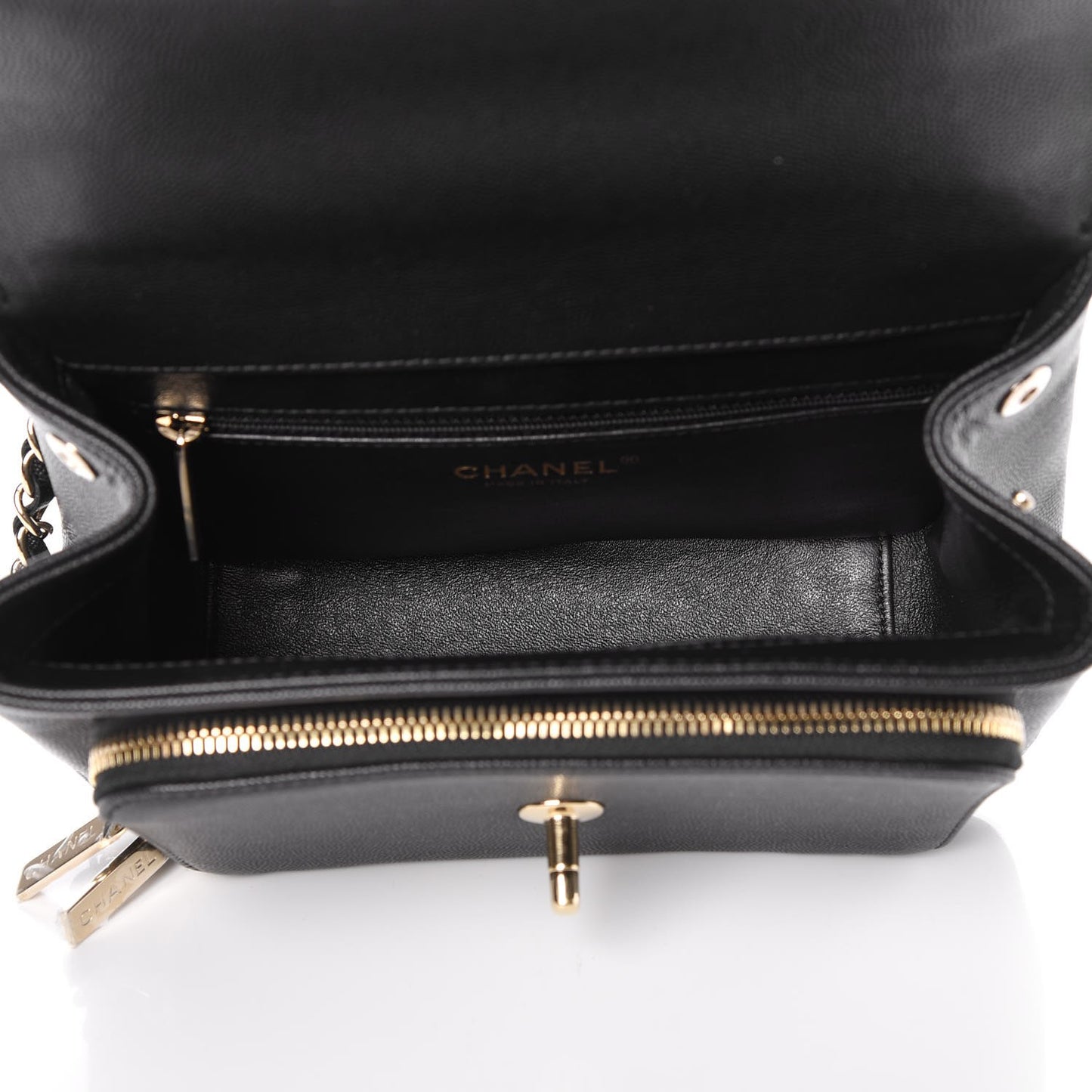 Caviar Quilted Medium Business Affinity Flap Black