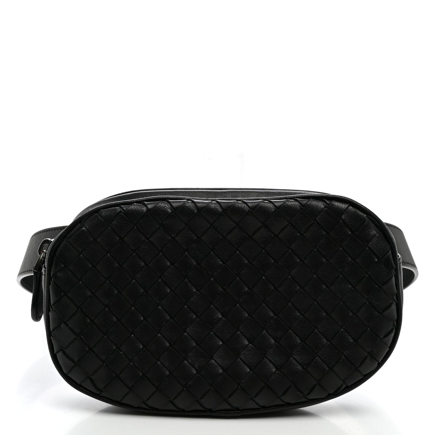 Nappa Intrecciato Belt Bag Black