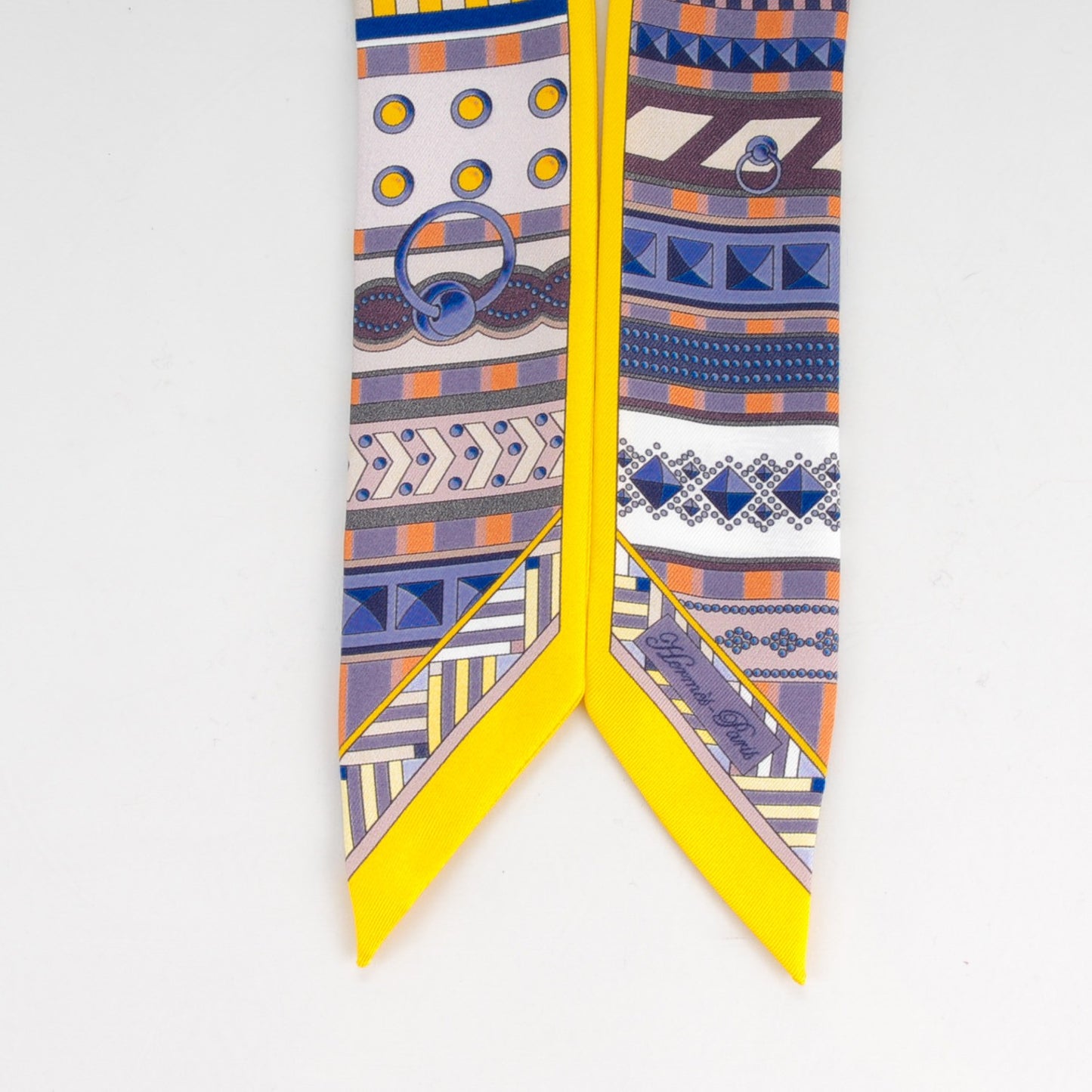 Silk Colliers De Chiens Twilly Juane Vif Indigo Juane D'or