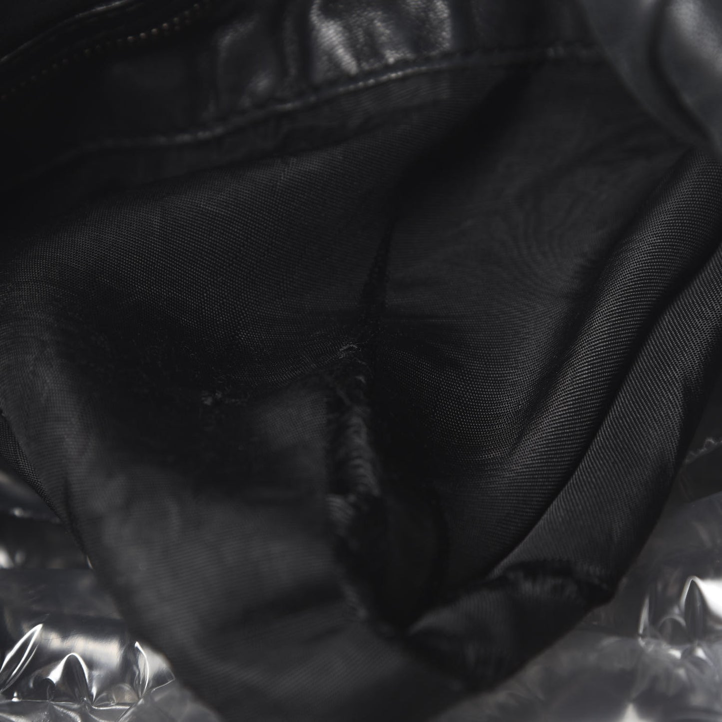 Pebbled Calfskin Medium Icon Bit Shoulder Bag Black