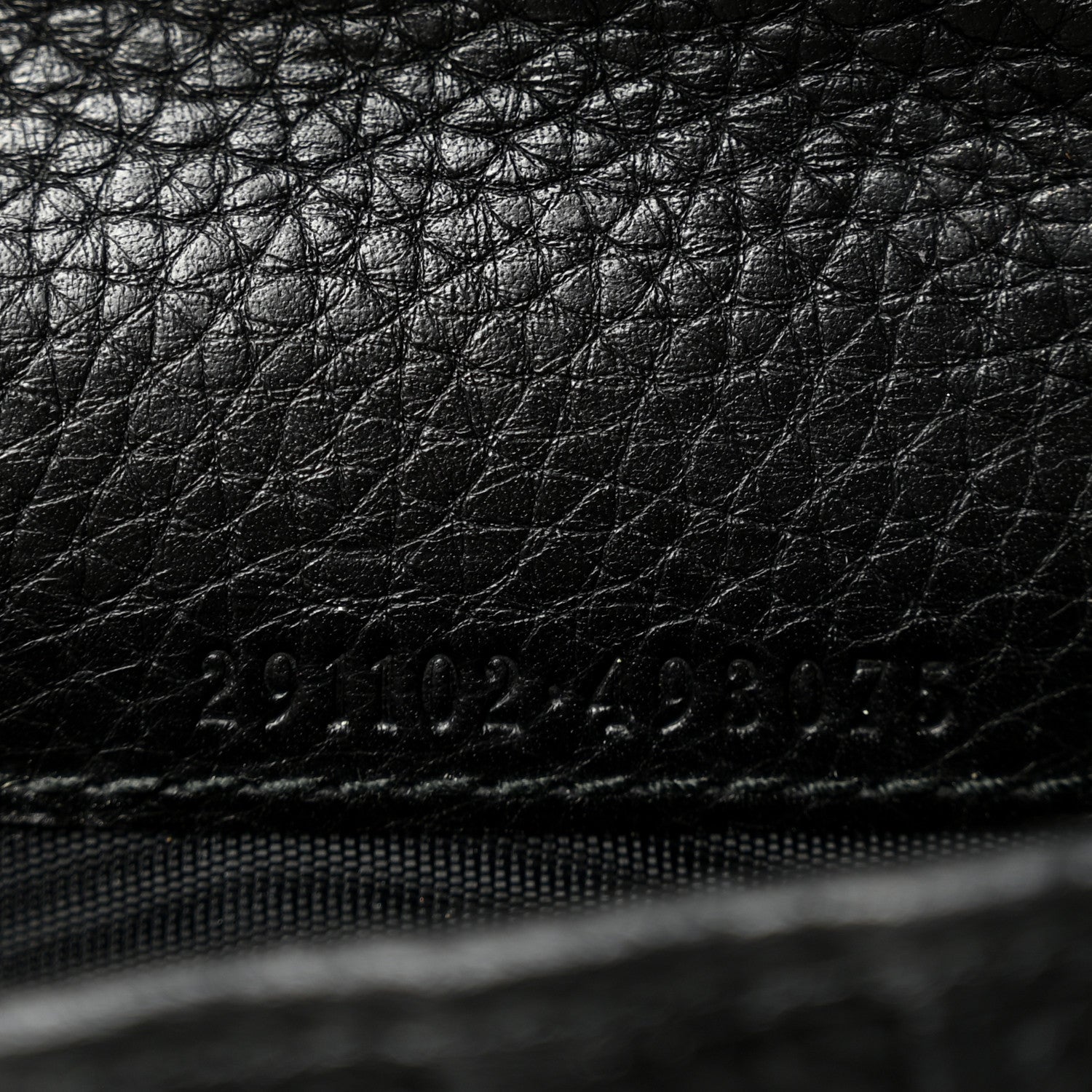 Gucci Pebbled Calfskin Soho Zip Around Wallet Black 7 of 8