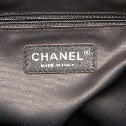 Chanel Caviar Quilted XL Grand Shopping Tote GST Light Grey 6 of 9