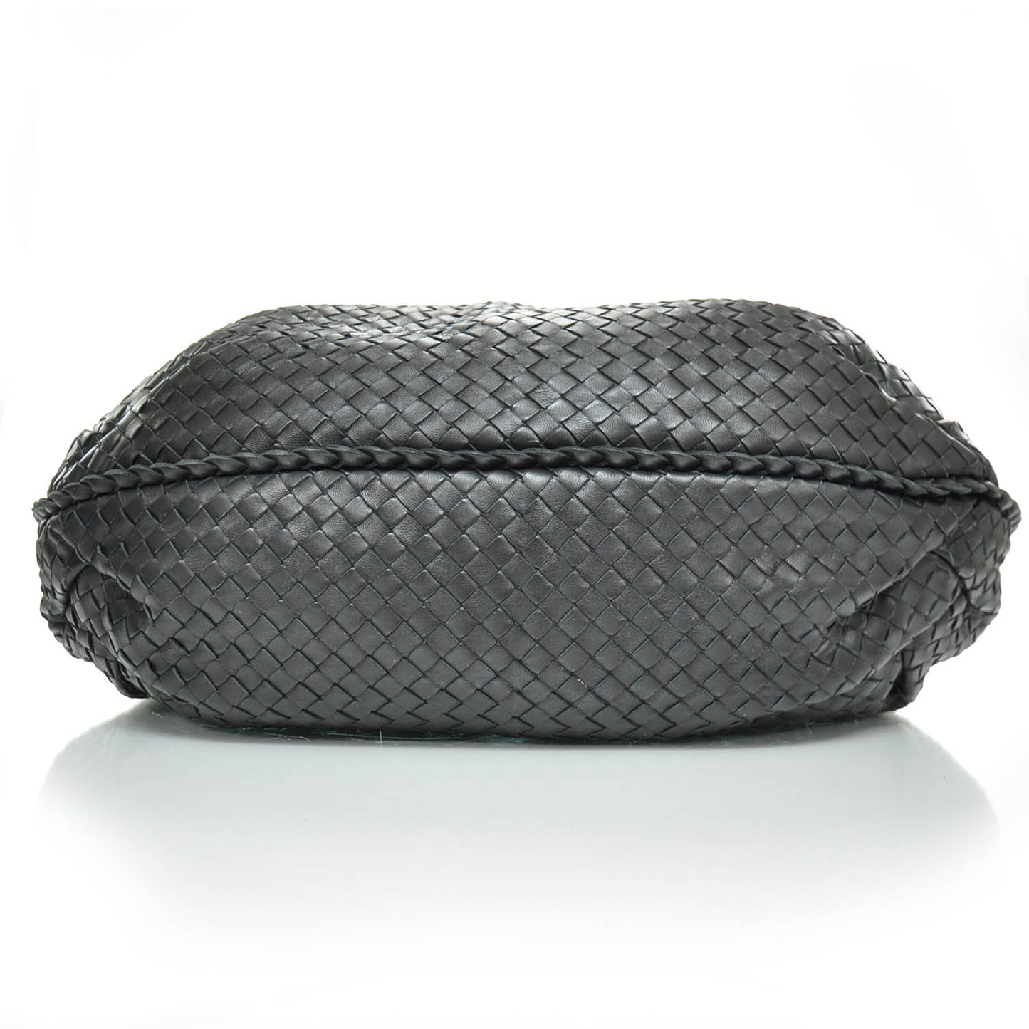 Nappa Intrecciato Belly Veneta Nero Black