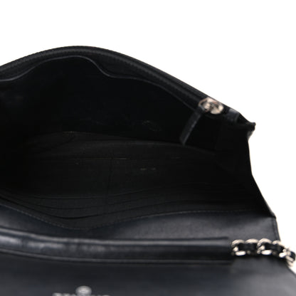Chanel Caviar Timeless CC Wallet On Chain WOC Black 5 of 12