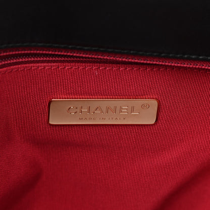 Chanel Lambskin Quilted Maxi Chanel 19 Flap Black 6 of 16