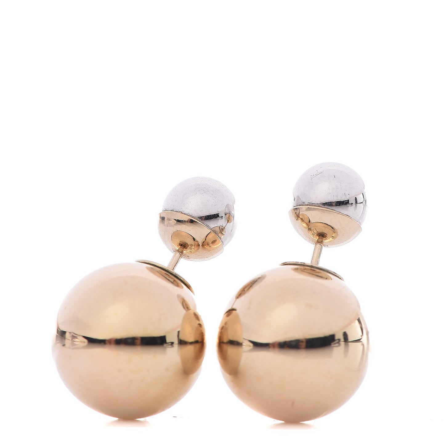 Mise En Dior Tribal Earrings Silver Gold