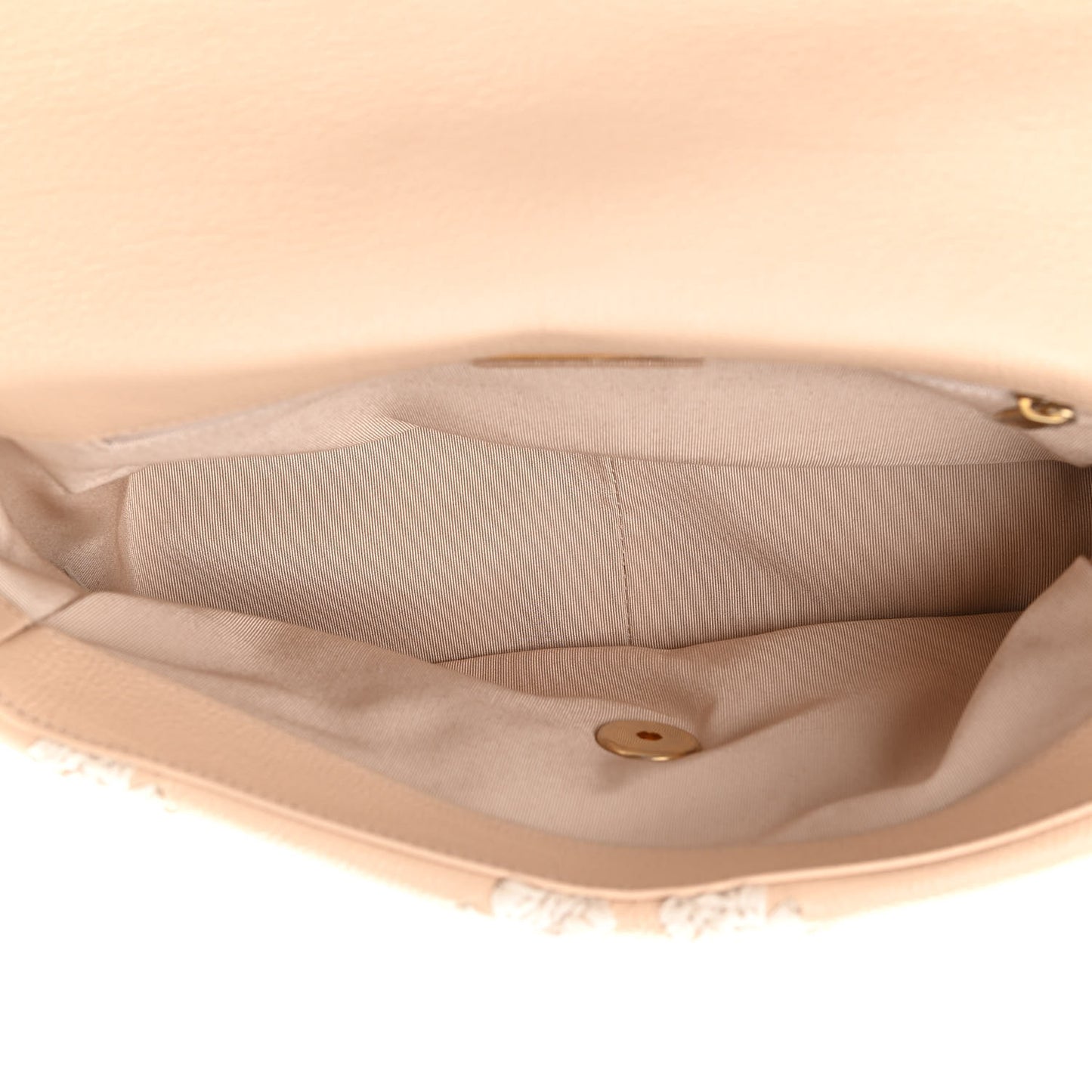 Calfskin Crochet Medium Chanel 19 Flap Beige