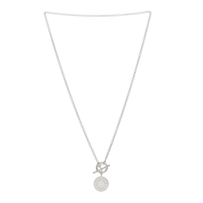 Hermes Sterling Silver Amulettes H Confettis Pendant Necklace 2 of 3
