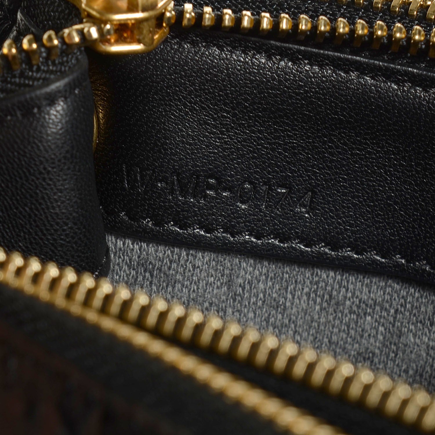Celine Calfskin Astrakhan Embossed Small Trio Crossbody Black 7 of 7