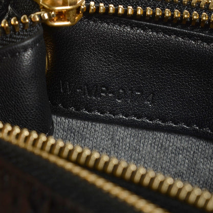 Celine Calfskin Astrakhan Embossed Small Trio Crossbody Black 7 of 7
