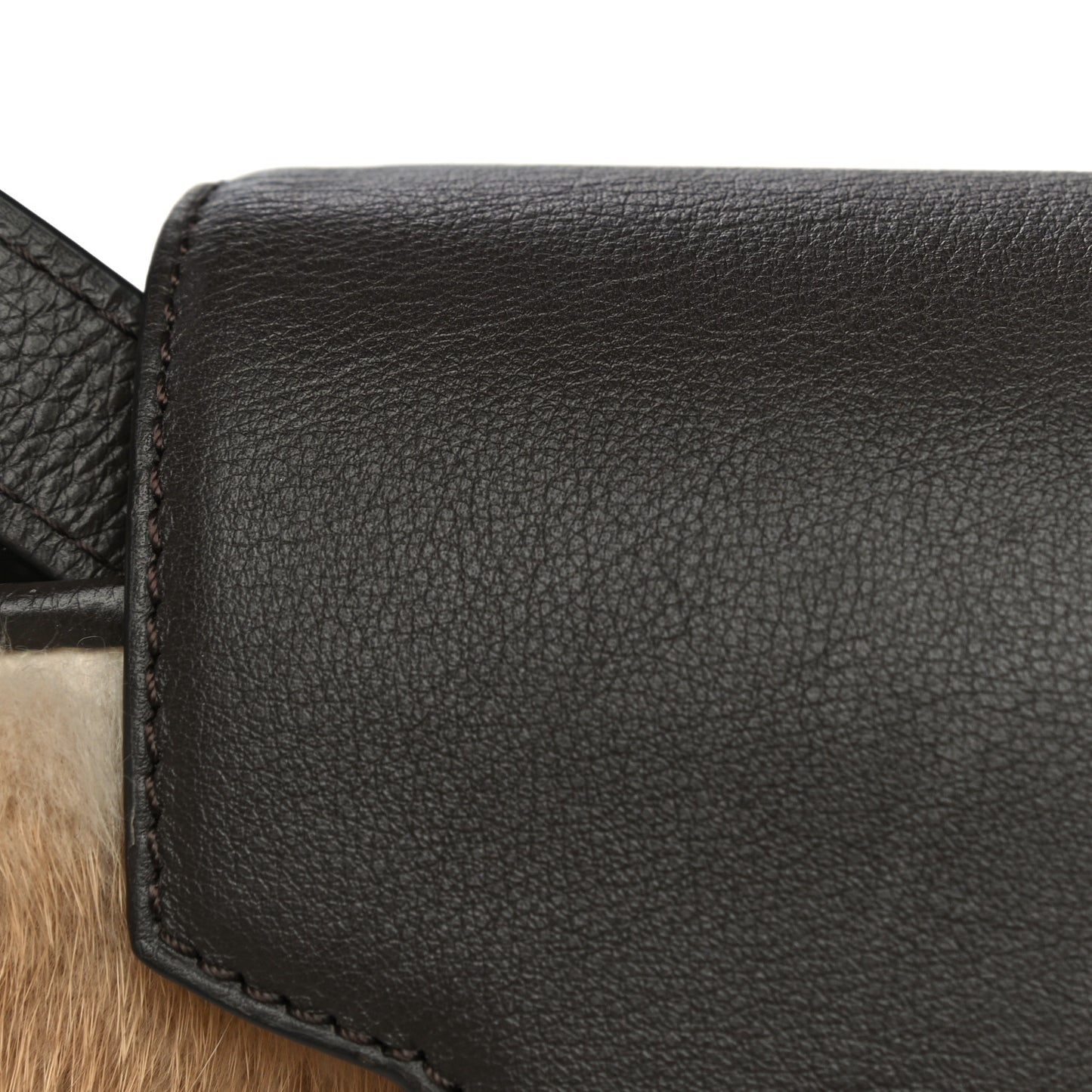 Mink Calfskin Capucines BB Brown