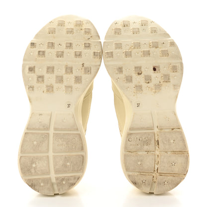 Gucci Calfskin Logo Womens Rhyton Sneakers 37 Ivory 3 of 8