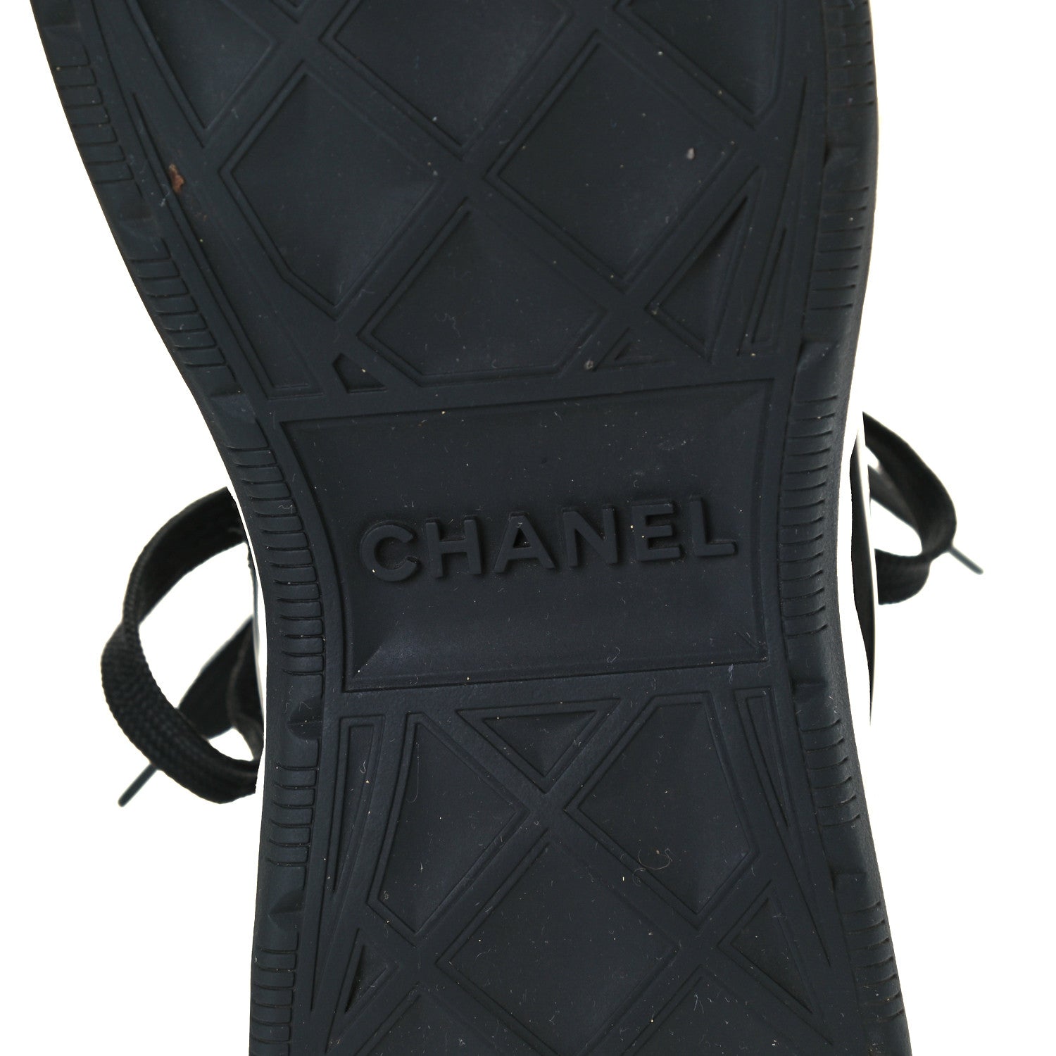 Chanel Velvet Calfskin Mixed Fibers CC Sneakers 41.5 Black 8 of 11