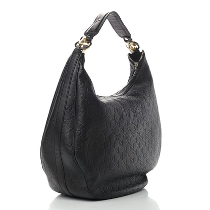 Gucci Guccissima Large GG Twins Hobo Black 2 of 12