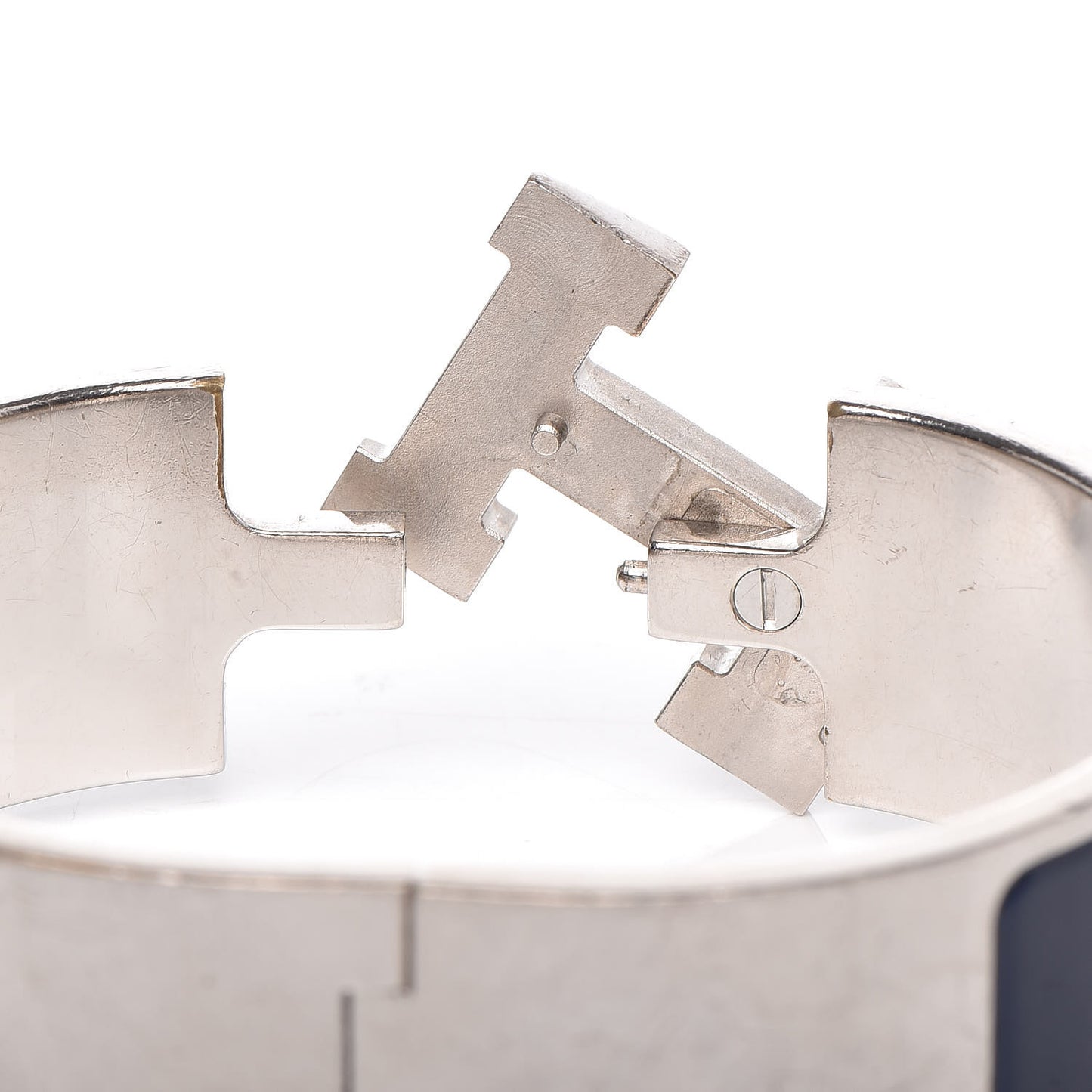 Enamel Wide Clic Clac H Bracelet PM Indigo