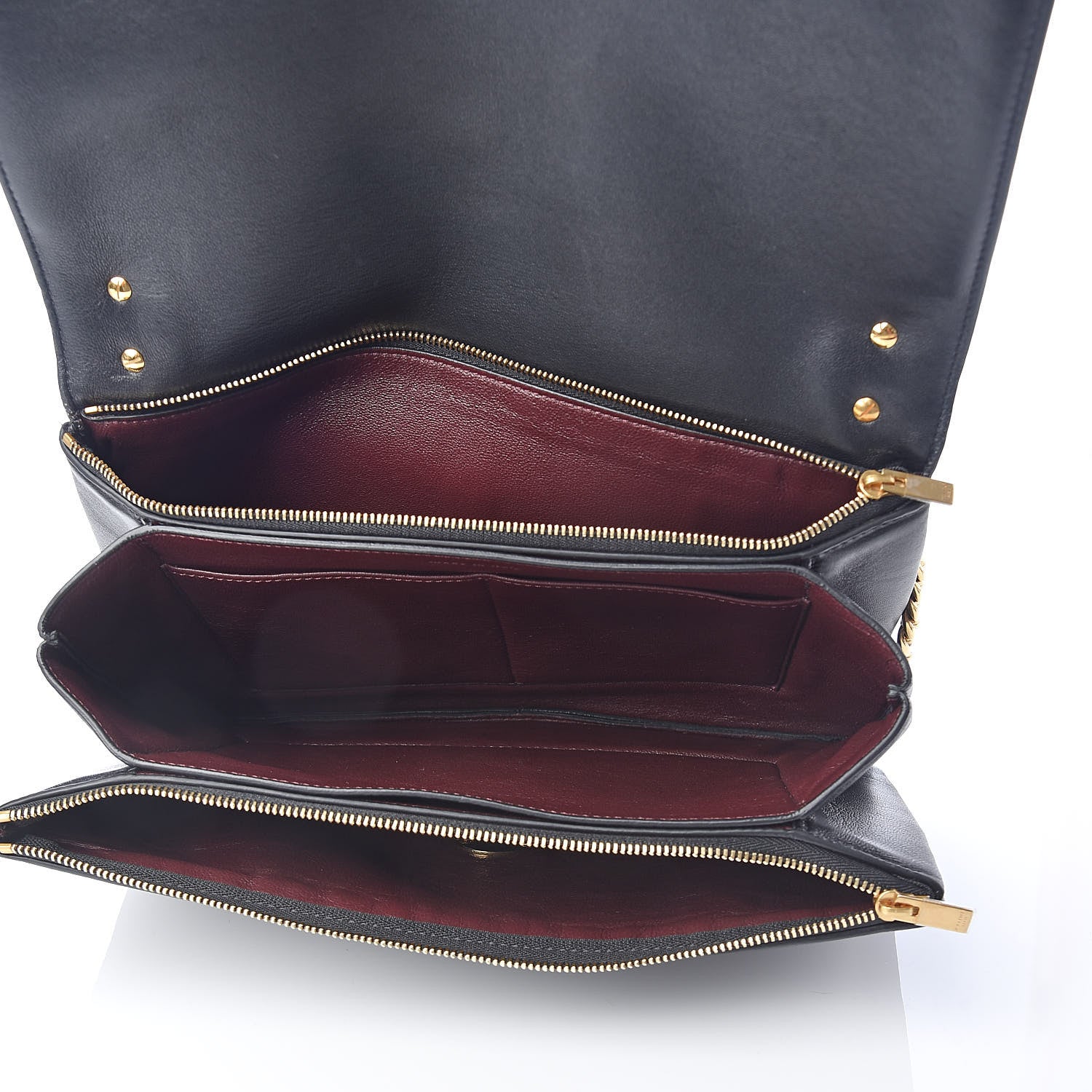 Celine Calfskin Coin Flap Bag Black 5 of 9