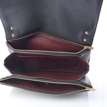 Celine Calfskin Coin Flap Bag Black 5 of 9