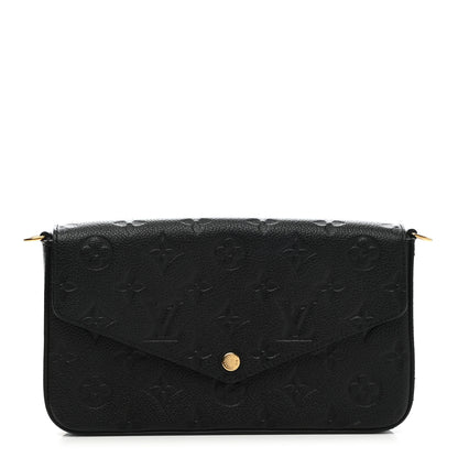 Louis Vuitton Empreinte Pochette Felicie Chain Wallet Black 1 of 7