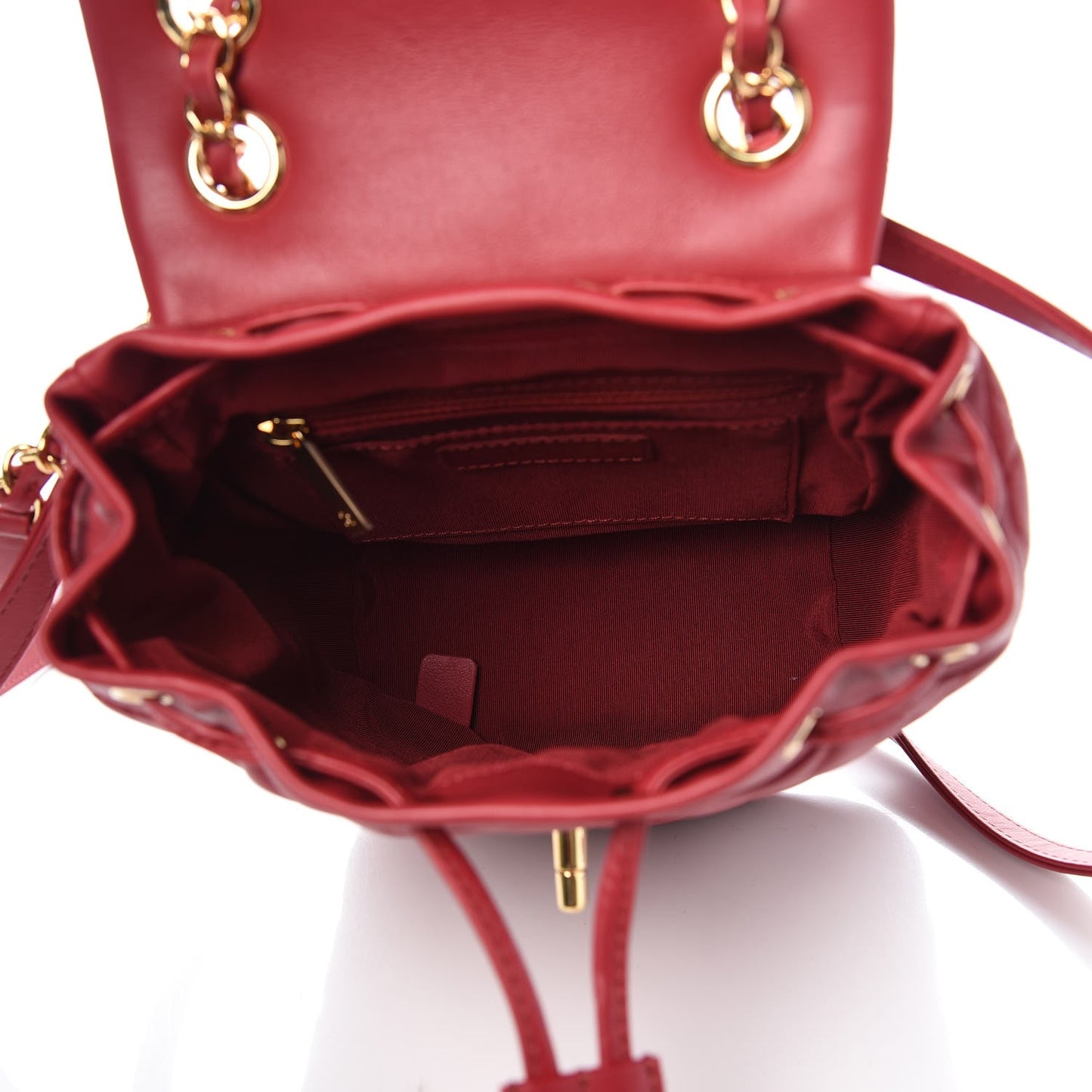 Calfskin Quilted Mini Urban Spirit Backpack Red