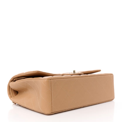 Chanel Caviar Quilted Maxi Double Flap Dark Beige 4 of 11