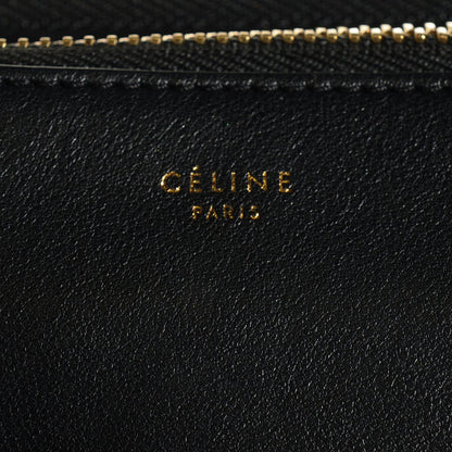 Celine Lambskin Large Trio Crossbody Bag Black 6 of 10