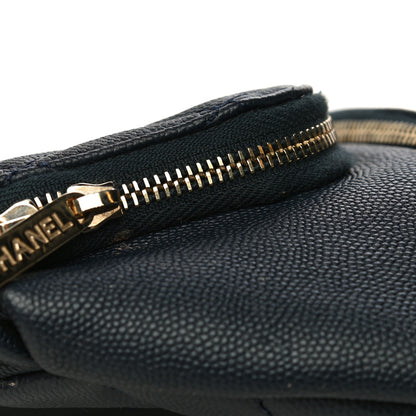 Chanel Caviar Quilted Business Affinity Waist Belt Bag Navy 13 of 14