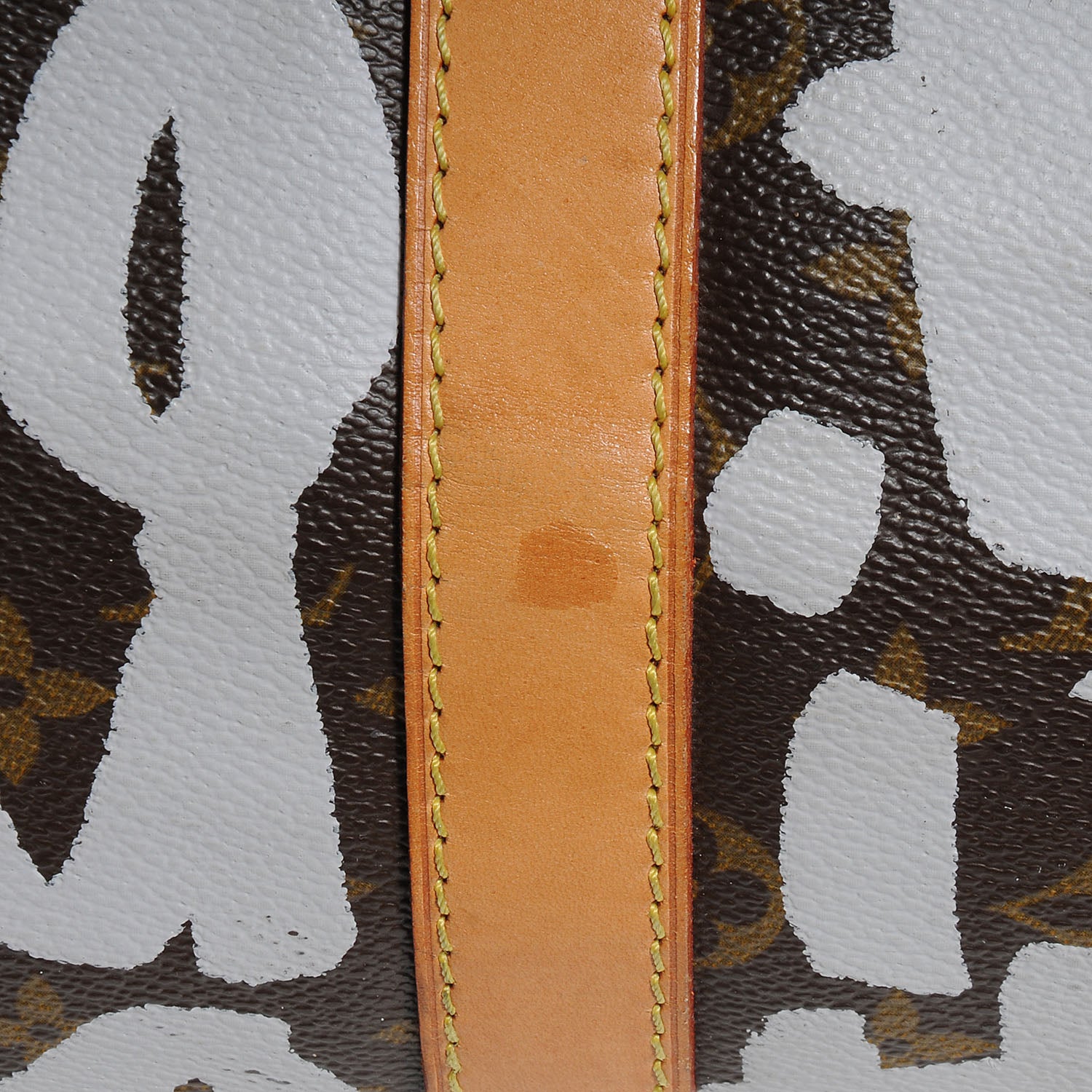 Louis Vuitton Graffiti Keepall 50 Silver 6 of 9