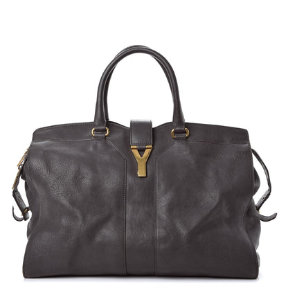 Saint Laurent Sheepskin Large Cabas ChYc Grey 1 of 14