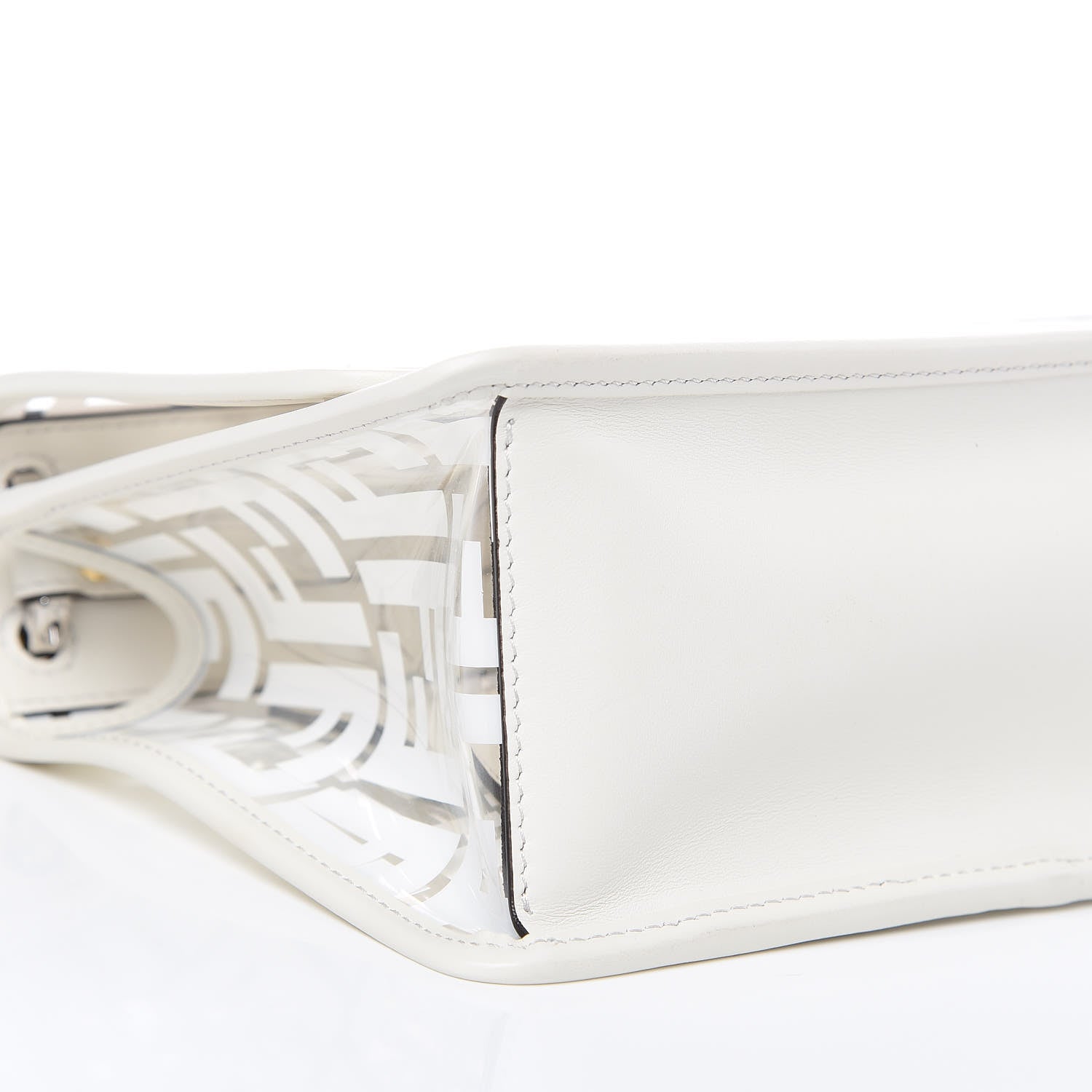 Fendi TPU FF Vitello Century F is Fendi Small Kan I Shoulder Bag White 7 of 8