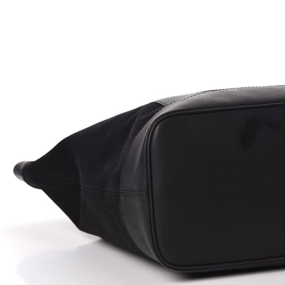 Balenciaga Rubber Calfskin Canvas Navy Tote Black 11 of 18