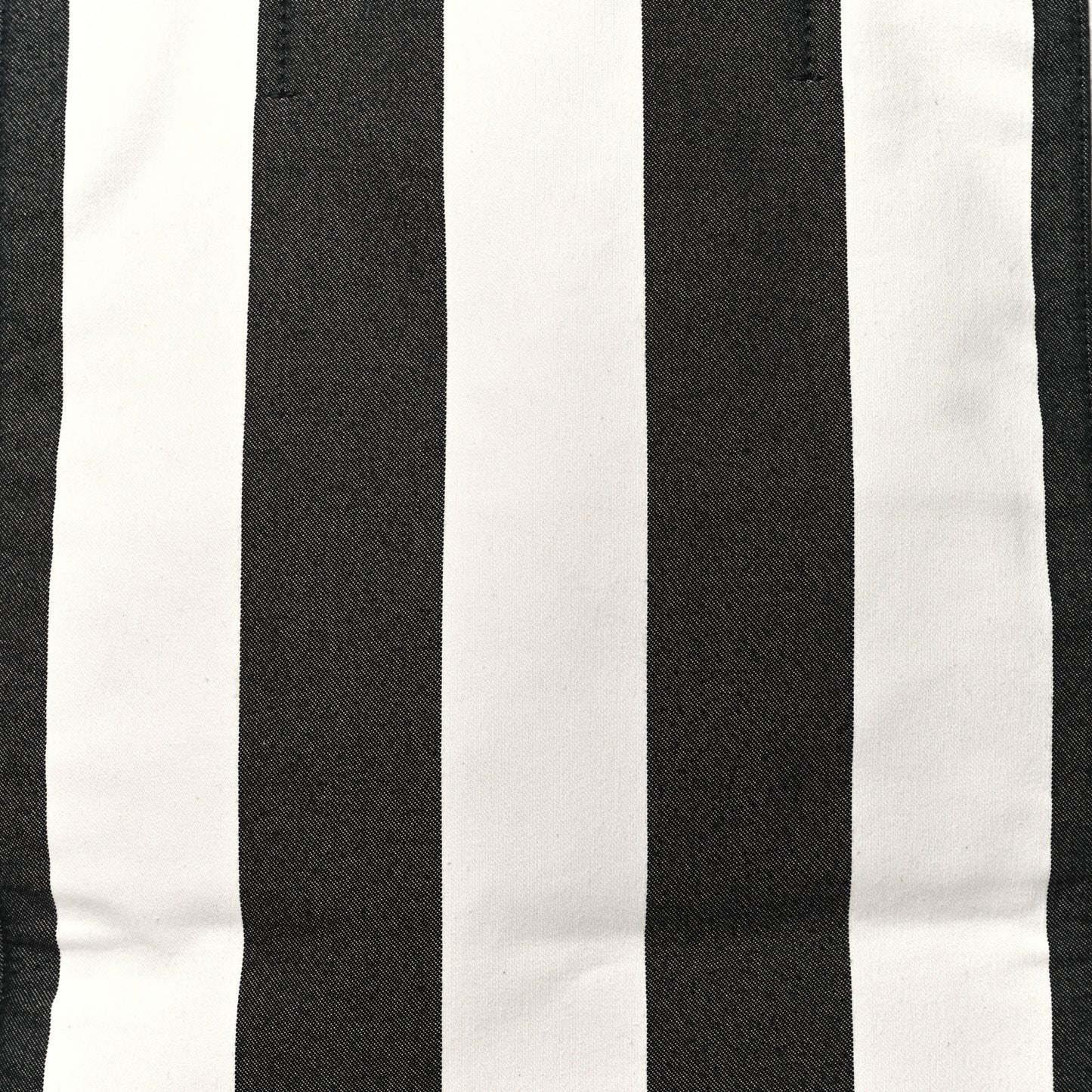 Canvas Striped Large Phantom Cabas Black White