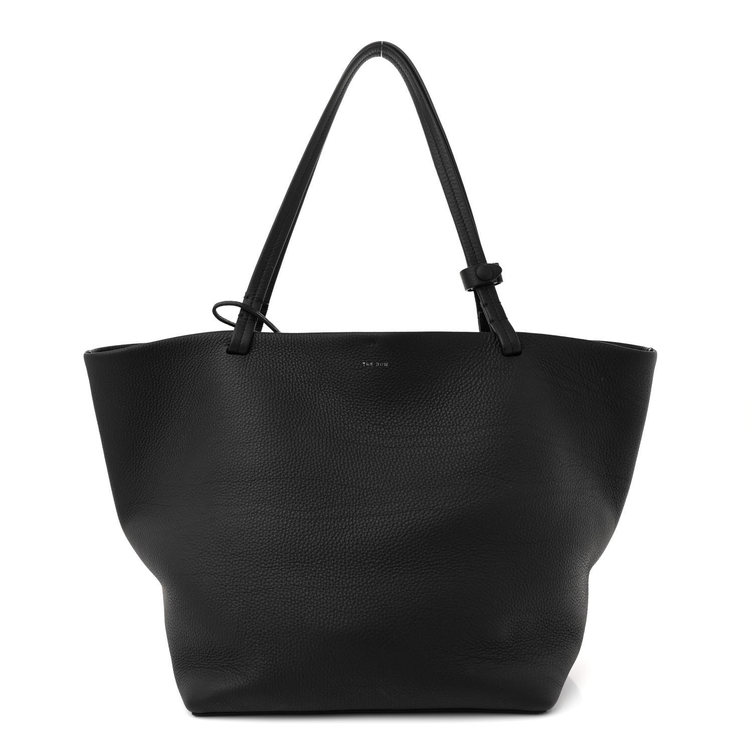 The Row Grained Calfskin Park Tote Three Black 1 of 13