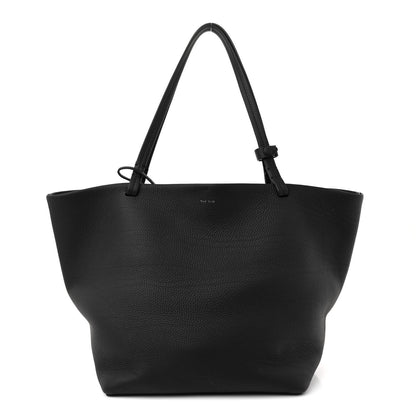 The Row Grained Calfskin Park Tote Three Black 1 of 13