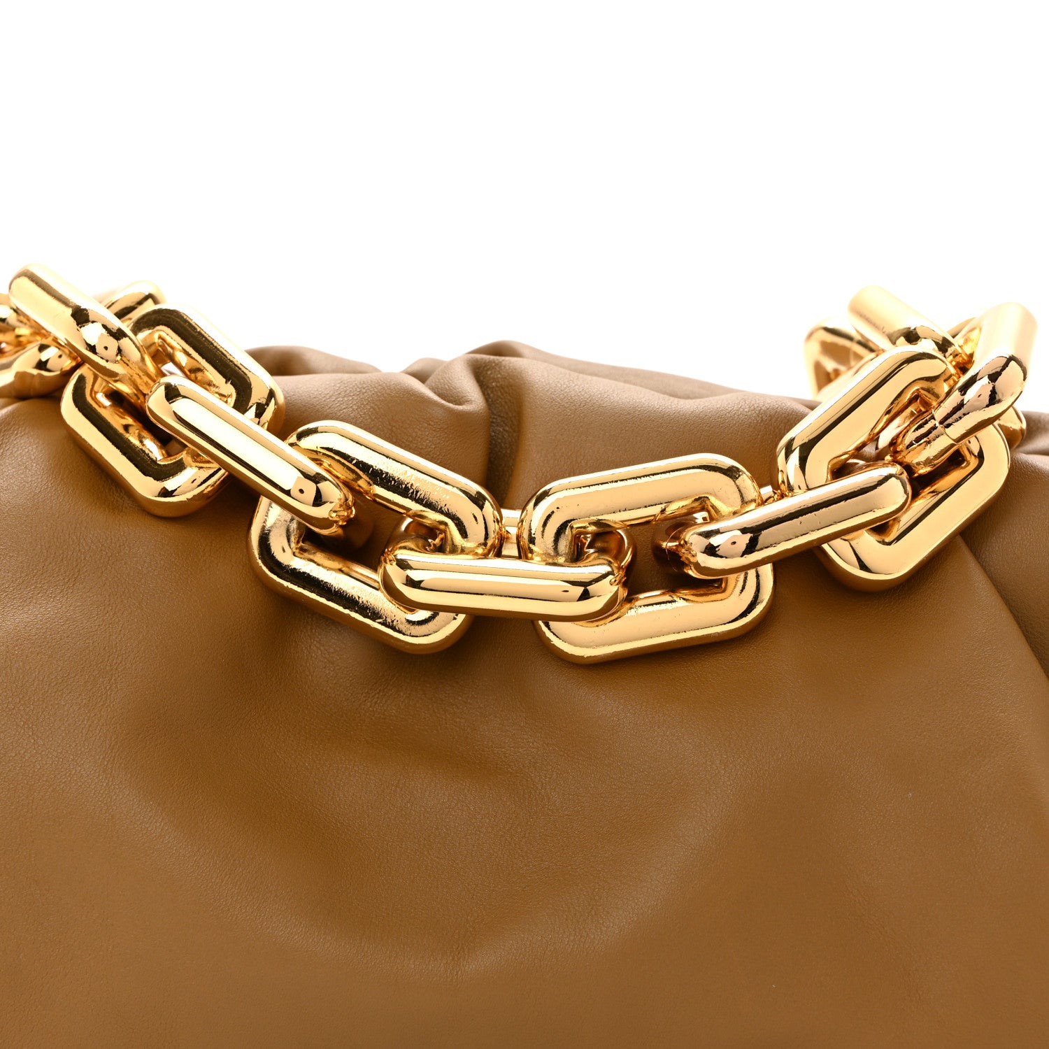 Bottega Veneta Calfskin The Pouch Chain Moutarde Moutarde 8 of 10