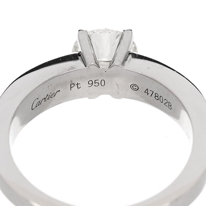 Cartier Platinum Diamond 1.04ct Solitaire Engagement Ring 54 6.75 6 of 6