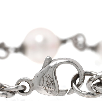 Chanel Pearl Enamel CC Bracelet Pink 4 of 5