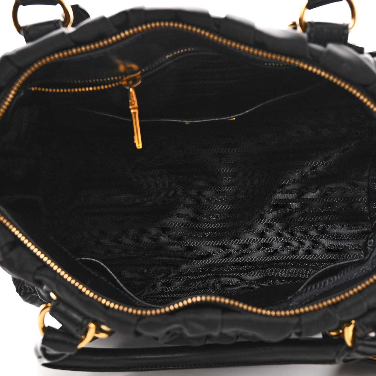 Tessuto Nylon Gaufre Tote Black