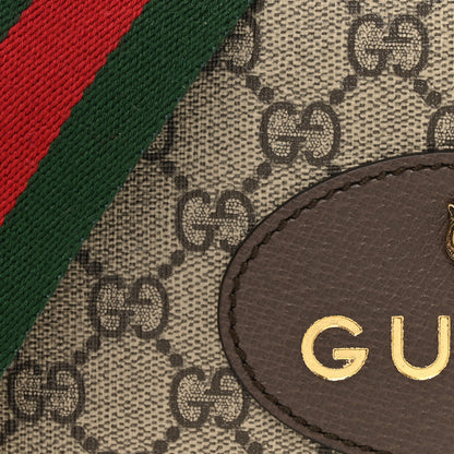 Gucci GG Supreme Monogram Web Neo Vintage Shoulder Bag Beige New Acero Crop 8 of 17