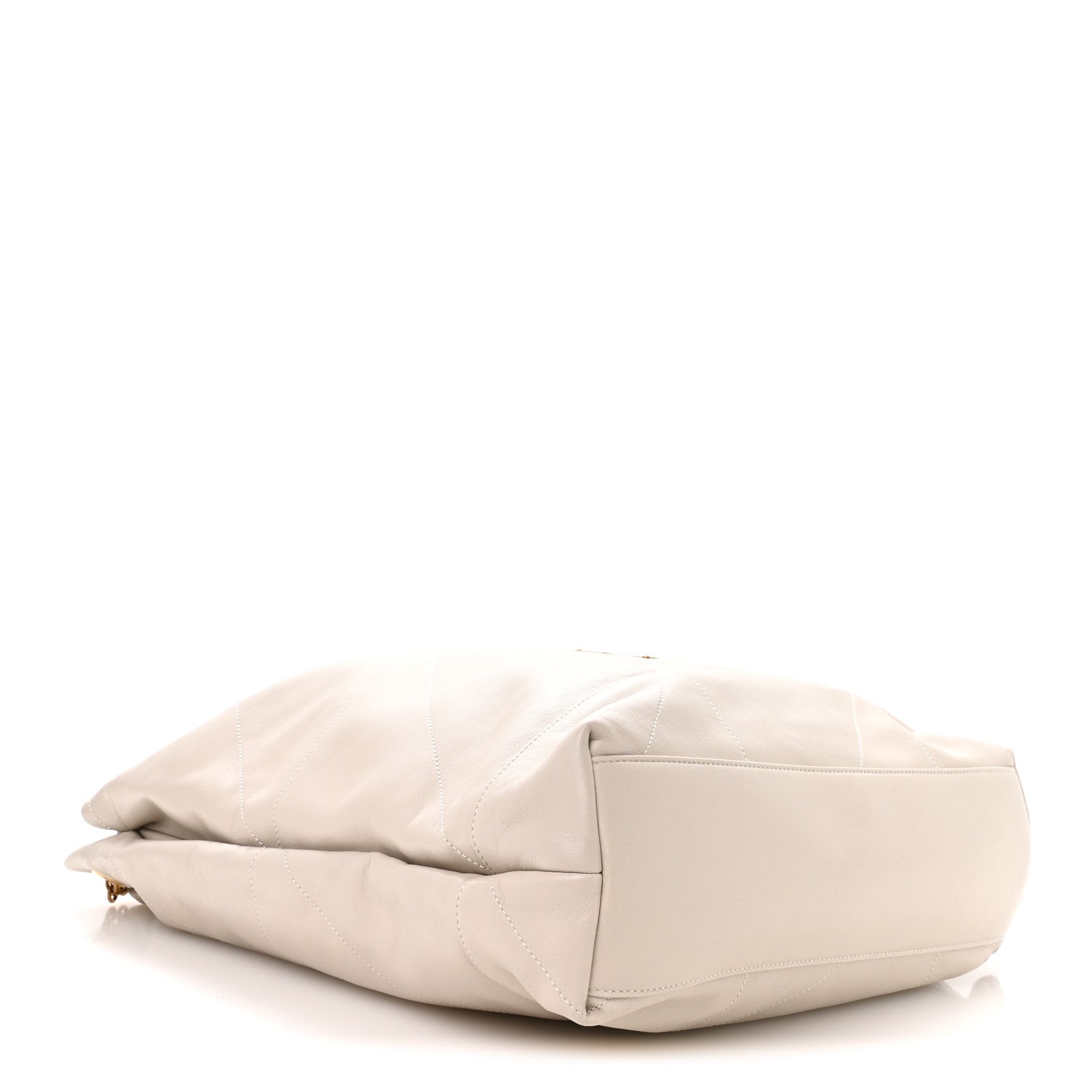 Saint Laurent Lambskin Matelasse Monogram Large Jamie Pochon Blanc Vintage 5 of 11