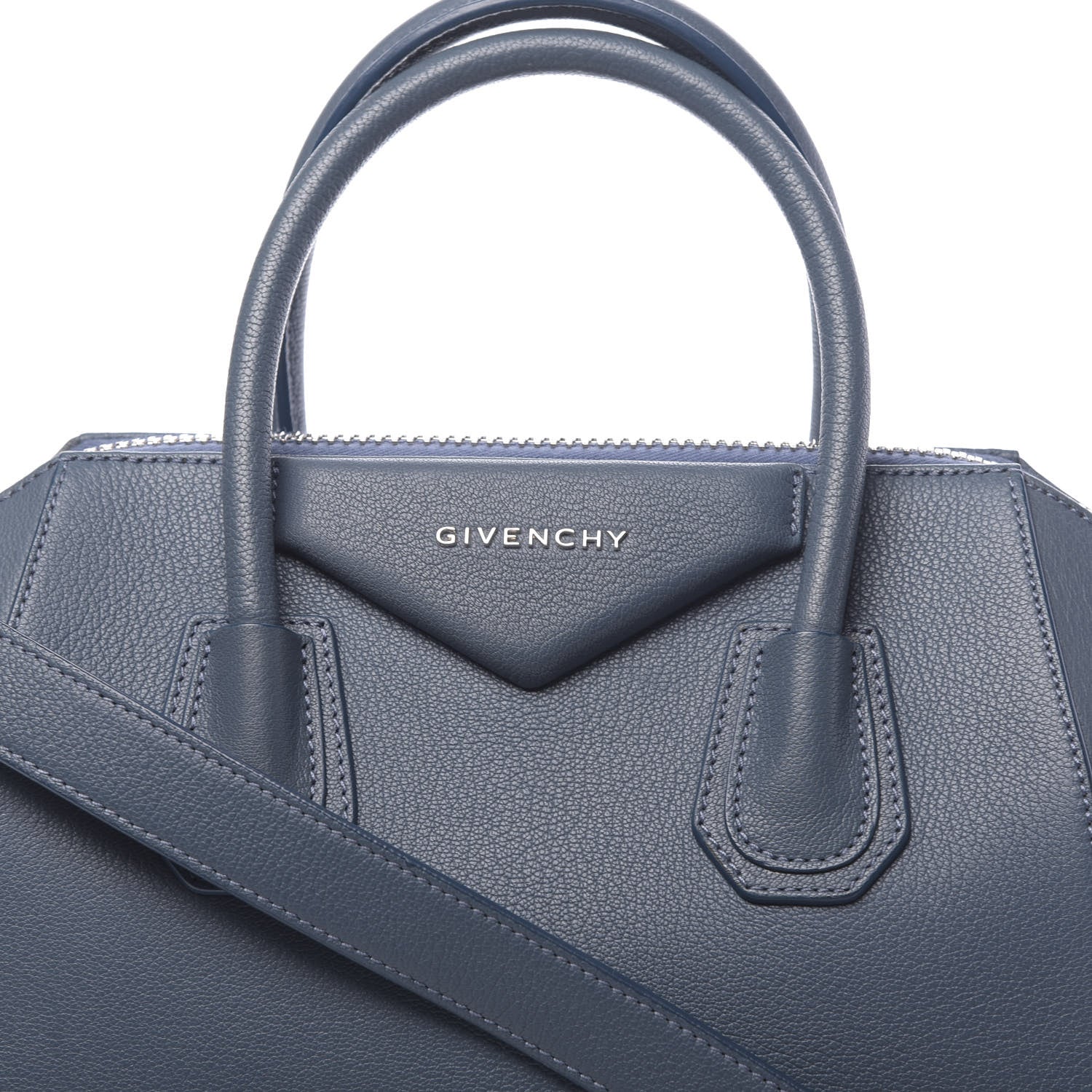 Givenchy Sugar Goatskin Small Antigona Mineral Blue 11 of 11