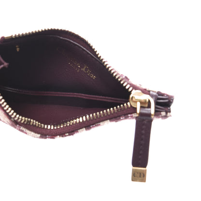 Christian Dior Oblique Saddle Coin Purse Bordeaux 4 of 11