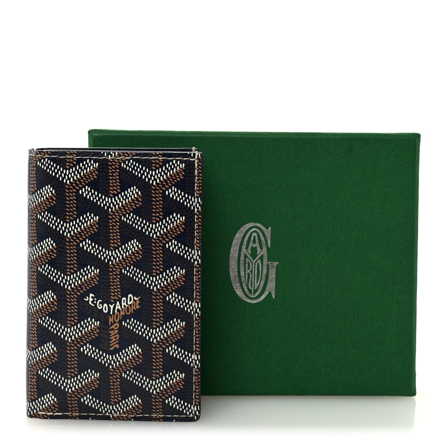 Goyardine Saint Pierre Card Holder Navy