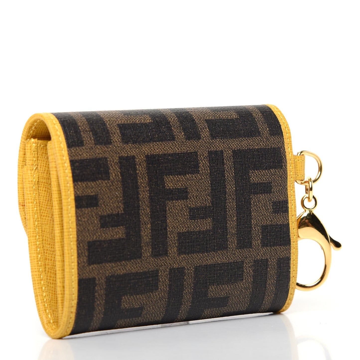 Zucca Spalmati Gusseted Card Holder Tobacco Yellow