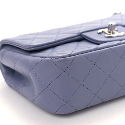 Chanel Lambskin Quilted Mini Rectangular Flap Light Purple 8 of 9