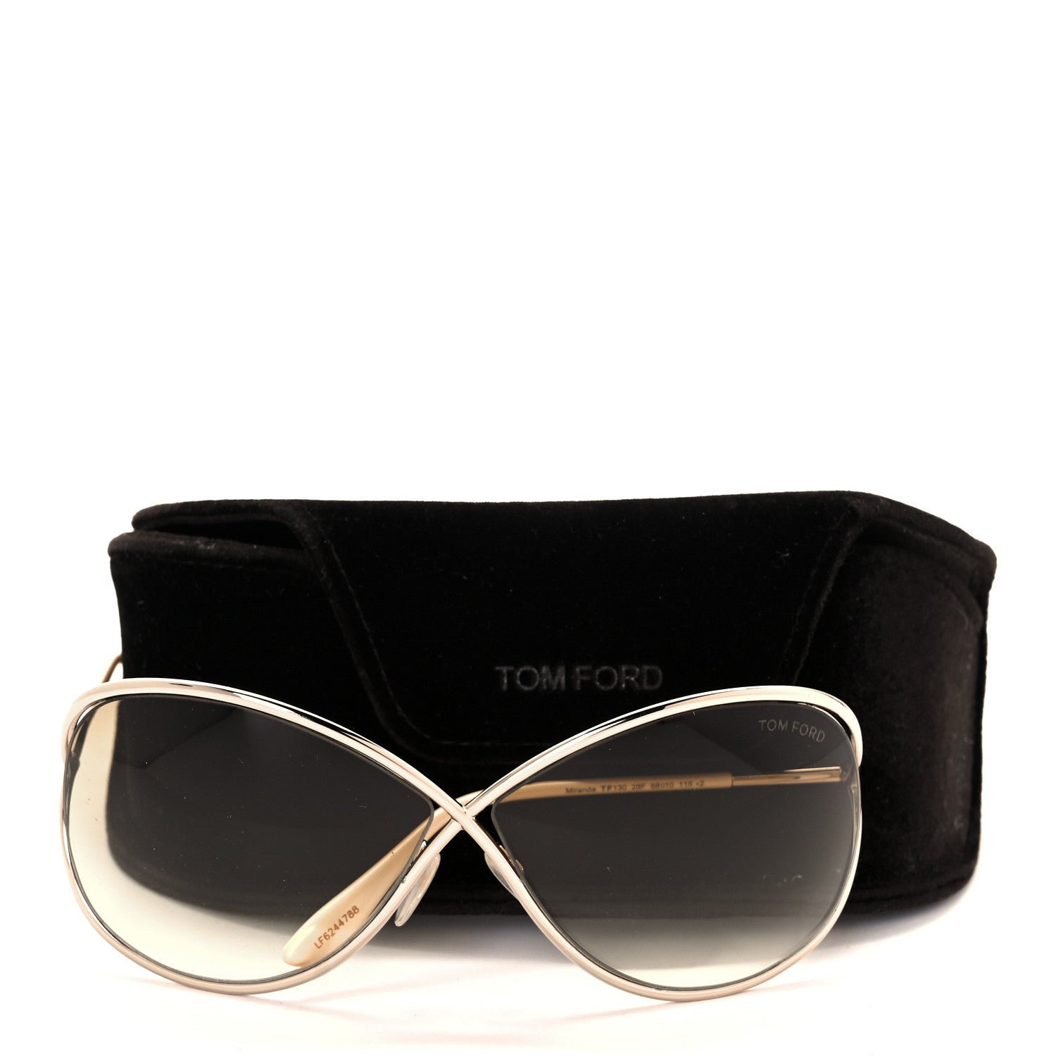 Tom Ford Miranda Crossover Sunglasses TF130 Gold 965896 – FASHIONPHILE
